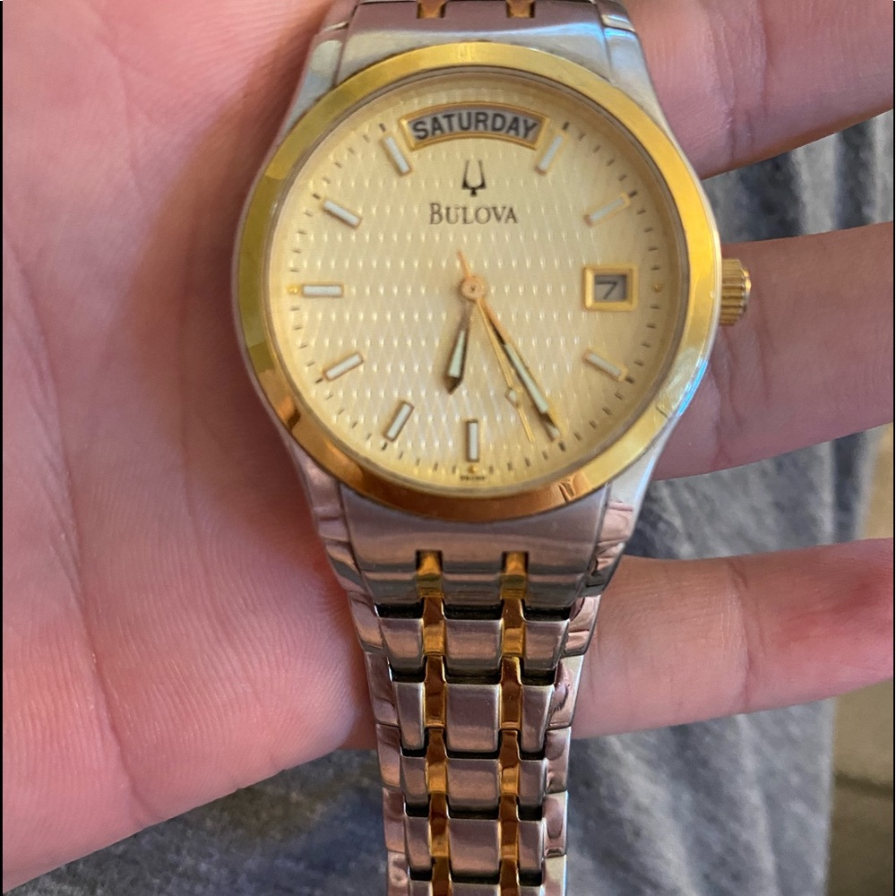 Bulova Two-Tone Day Date - Picture 3 of 3